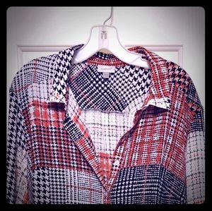 Avenue Ladies Plus Size Houndstooth Tunic 14 / 16 runs big